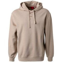 Sweat-shirt BOSS SWEAT À CAPUCHE BEIGE AVEC UN LOGO CONTRASTANT SUR LA POITRI Beige