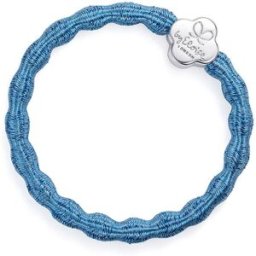 By Eloise London Metallic Silver Quatrefoil couleur Sky Blue