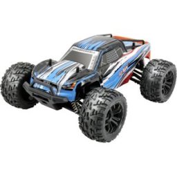 Monstertruck Reely RAW 1:14 bleu brushed Auto RC électrique 4 roues motrices (4WD) prêt à fonctionner (RtR) 2,4 GHz avec accu et chargeur