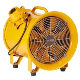 VEVOR Ventilateur d'Extraction 1100 W Extracteur d'Air Industriel 406,4 mm Volume d'Air 7204 m3/h Cordon Alimentation 5 m Sans Prise de Charge Ventilateur Portable pour Extraire Poussière Fumée Maison