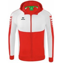 Veste à capuche d'entraînement Erima Six Wings Rouge S Homme