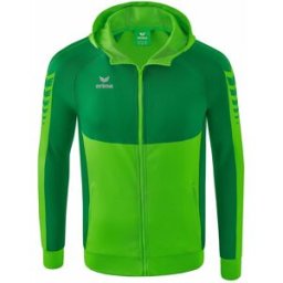 Veste à capuche d'entraînement Erima Six Wings Vert XL Homme