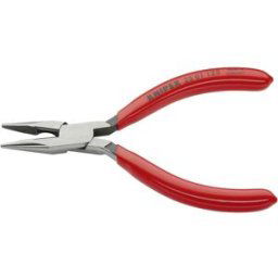 Knipex 25 01 125 pour lélectronique et la mécanique de précision Pince plate à becs ronds droite Acier électrique Vanadium 125 mm