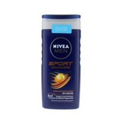 Nivea Men Sport Gel Douche Fraicheur 24H 3en1 Visage Corps et Cheveux 250 ml - Flacon 250 ml