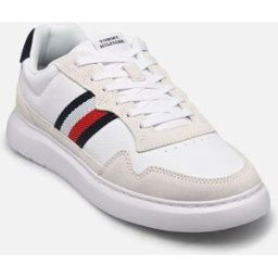 Light Cupsole Lth stripes par Tommy Hilfiger Blanc 41 Homme