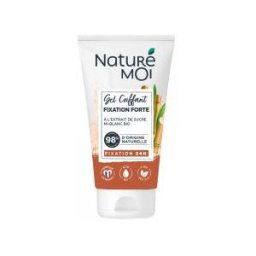 Naturé Moi Gel Coiffant Fixation Forte 24H à l'Extrait de sucre Mi-Blanc 150 ml - Tube 150 ml