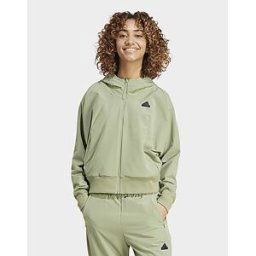 JD Sports adidas Veste à capuche zippée toile Z.N.E. - Tent Green, Tent Green