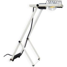 Lampe Sintesi Tavolo par Ernesto Gismondi Artemide 1975 blanc 11x21x35