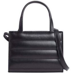 Cabas Calvin Klein Jeans line quilt mini tote Noir