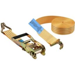 TOOLCRAFT TO-9614757 Sangle de serrage double Force de traction LC : arrimage plaquant (simple/direct)=2000 daN (L x l) 6000 mm x 50 mm à cliquet