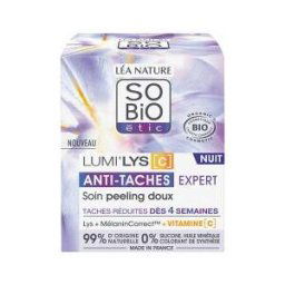 Léa Nature SO BIO étic Lumi'Lys [C] Soin Peeling Doux Anti-Taches Expert Nuit Biologique 50 ML - Pot 50 ml