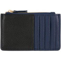 Draeger Porte-cartes zippé - noir et bleu marine