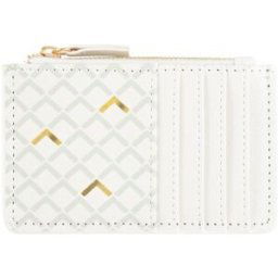 Draeger Porte-cartes zippé - blanc et doré