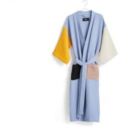 HAY Peignoir Waffle Dusty blue-multi one size