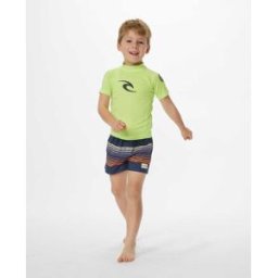 Rip Curl T-Shirt enfant Anti-UV à manches courtes Brand Wave Lime 1-2 male