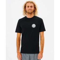 Rip Curl T-shirt protection UV à manches courtes Icons Of Surf Black S male