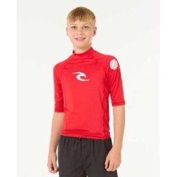 Rip Curl T-shirt protection UV à manches courtes enfant Brand Wave UPF Red 14 male