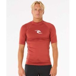 Rip Curl T-shirt protection UV à manches courtes Waves UPF Perf Red XS male