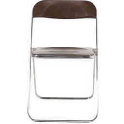 Chaise pliante vintage 'Plia' des années 1970 par Giancarlo Piretti pour Anonima Castelli argent 41x49x74