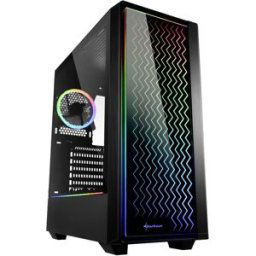 Tour midi Sharkoon RGB LIT 200 Boîtier PC noir