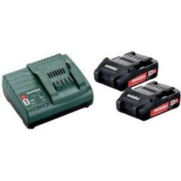 Metabo Basic-Set 2 x 2.0 Ah 685161000 Batterie pour outil 18 V 2.0 Ah Li-Ion