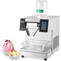VEVOR Machine à Glace Râpée en Flacon de Neige Commerciale 260 kg/24H en Inox
