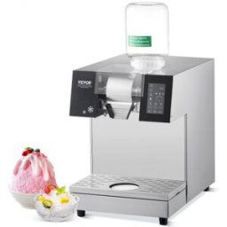VEVOR Machine à Râper la Glace en Flacon de Neige Commerciale 240 kg/24H en Inox