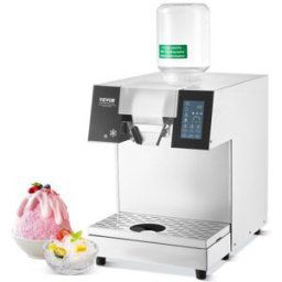 VEVOR Machine à Râper la Glace en Flacon de Neige Commerciale 180kg/24H en Inox