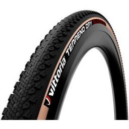Pneu pliable Vittoria Terreno Dry TLR Graphene 2.0 700x47c Noir/Marrone