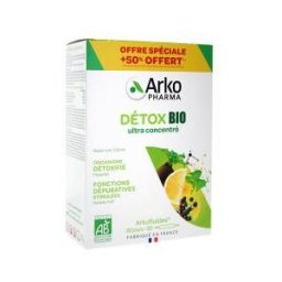 Arkopharma Arkofluides Détox Bio 20 Ampoules +50% Offert - Boîte 30 ampoules de 10 ml