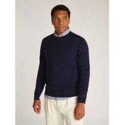 Pull Tommy Hilfiger MW0MW36539 DC FINE GAUGE MERINO-DW5 DESERT SKY Bleu