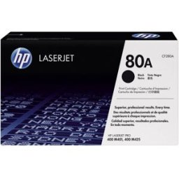 Cassette de toner dorigine HP 80A noir CF280A