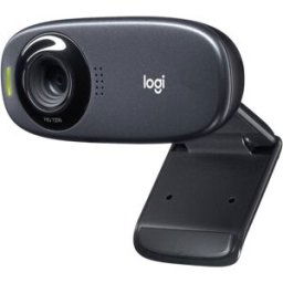 Webcam HD 1280 x 720 Pixel Logitech C310 pied de support, support à pince