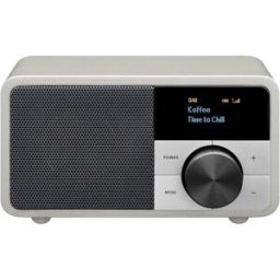 Sangean Genuine Mini DDR-7 Radio de table DAB+, FM AUX, Bluetooth argent