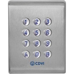 CDVI Security F0201000053-G Serrure à code 12 V, 24 V, 48 V IP65 Bluetooth, avec clavier éclairé