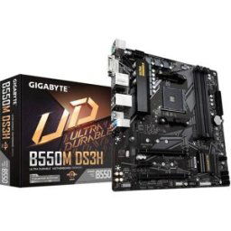 Gigabyte B550M DS3H Carte mère Socket (PC) AMD AM4 Facteur de forme (détails) Micro-ATX Chipset de la carte mère AMD® B550