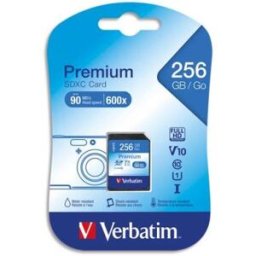 Verbatim premium 256 go sdxc uhs-i classe 10