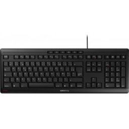 Cherry stream keyboard clavier filaire, noir, usb, azerty - fr