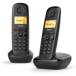 Siemens Gigaset a170 duo téléphone fixe sans fil dect/gap noir téléphone dect identification de l'appelant