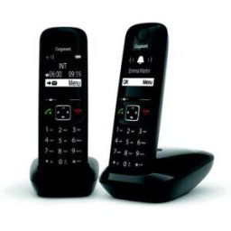 Siemens Gigaset as690 duo téléphone analog/dect noir