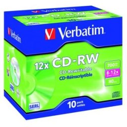 Verbatim cd-rw 12x 700 mo 10 pièce(s)