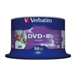 Verbatim dvd+r wide inkjet printable no id brand 4,7 go 50 pièce(s)