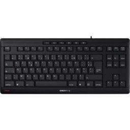 Cherry stream keyboard tkl clavier universel usb azerty français noir
