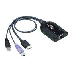 Aten adaptateur kvm de média virtuel hdmi usb (prend en charge lecteur de carte à puce et désembeddeur audio)