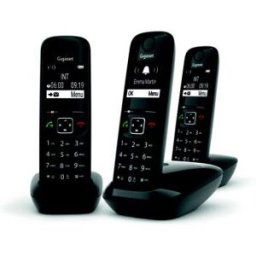Siemens Gigaset as690 trio téléphone analog/dect noir