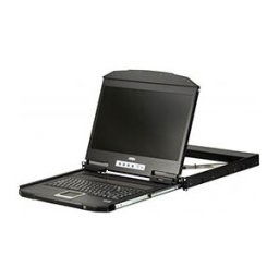 Aten console lcd grand écran à un seul rail et à très faible profondeur (usb, vga)
