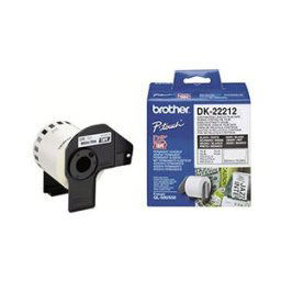 Brother DK-22212 - Bande adhésive permanente - blanc - Rouleau (6,2 cm x 15,2 m) - pour QL 1050, 1050N, 1060N, 500, 500A, 500BS, 500BW, 550, 560, 560VP, 570, 580N, 650TD, 700