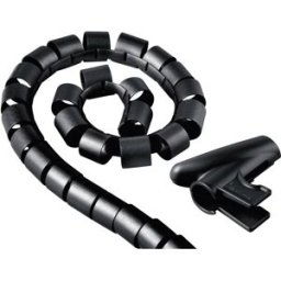 Hama Tube guide-câbles plastique noir flexible (Ø x L) 2 cm x 250 cm 1 pc(s) 00220996