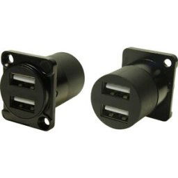DUAL USB2.0 A-A FT BLACK METAL CSK Adaptateur/prolongateur CP30086 Cliff Contenu: 1 pc(s)