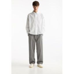 Pull&Bear Pantalon Tailoring Large Gris L male